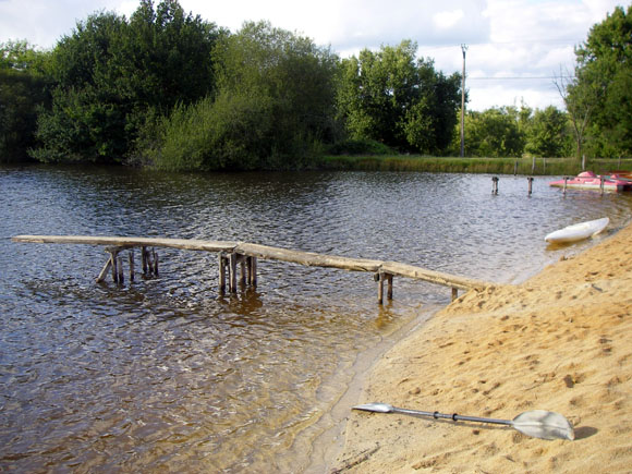 The beach on our 5 acre lake